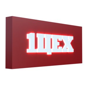 Световой короб композитный с инкрустацией